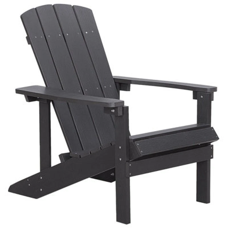 Image of Beliani Garden Chair Adirondack Dark Grey