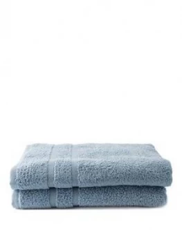 Image of Silentnight Zero Twist Pack 2 Bath Sheets