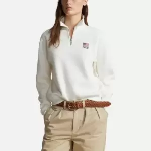 Image of Polo Ralph Lauren Logo Cotton-Blend Sweatshirt - M