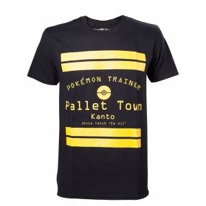 Image of Pokemon Pallet Town Kanto Mens Medium T-Shirt