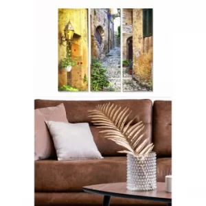 Image of MDF5600183 Multicolor Decorative MDF Painting (3 Pieces)