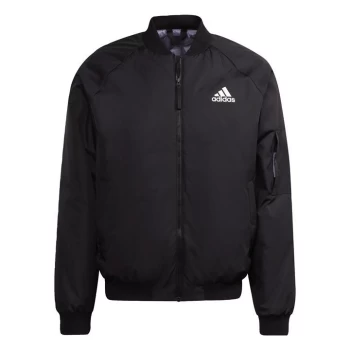Image of adidas D11 Bomber Jacket Mens - Black / Orbit Violet