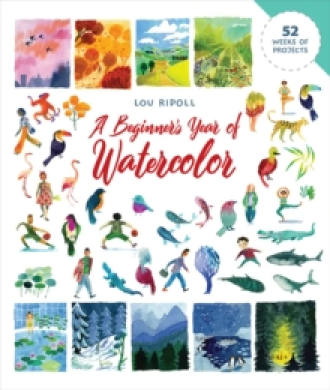 Image of A Beginner's Year of Watercolor. Paperback. By Lou Ripoll Books