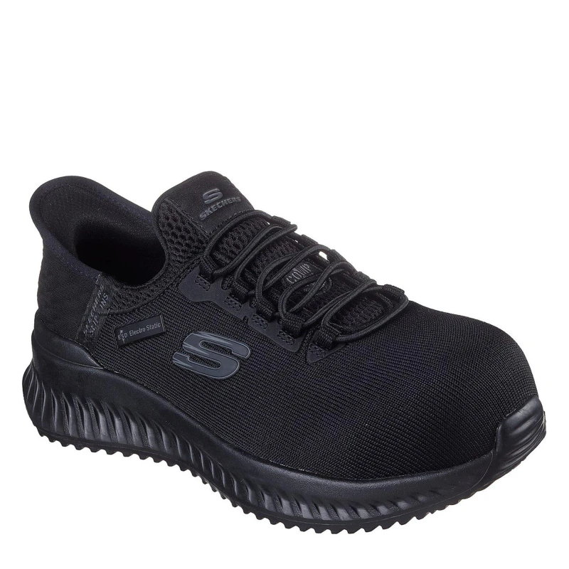 Image of Skechers Workwear Womens Tilido Ombray Safety Trainers UK Size 5 (EU 38) Black SKE2394-BLK-5