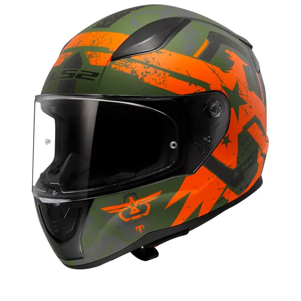 Image of LS2 FF353 Rapid II Thunder Birds Matt Orange-06 Full Face Helmet Size 2XL
