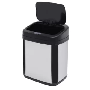 Image of HOMCOM 20L LUXURY Automatic Sensor Dustbin Kitchen Waste Bin Rubbish Trashcan Auto Dustbin Stainless Steel with Bucket 33*25*42.5CM