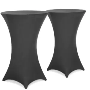 Image of Bar Table Cover Set of 2 Anthracite Ø80cm