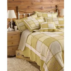 Image of Honeybee Bedspread (265x265cm) (Yellow) - Yellow - Riva Home