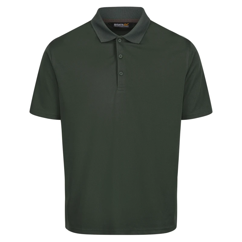 Image of Regatta Professional Mens Moisture Wicking Polo Shirt in Dark Green Size: XS Dark Green Male XS