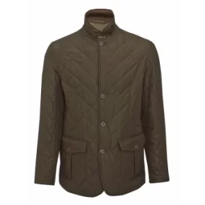 Image of Barbour Mens Quilted Lutz Jacket Olive Small