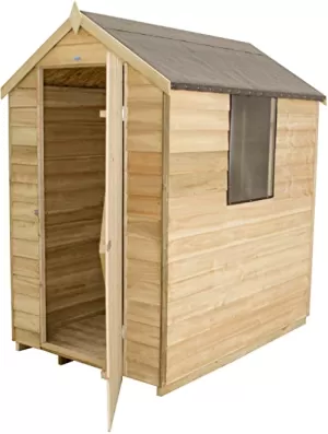 Image of Forest Garden 6 x 4ft Reverse Apex Overlap Pressure Treated Shed