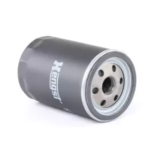 Image of HENGST FILTER Oil filter H14W27 Engine oil filter VW,AUDI,SKODA,Golf IV Schragheck (1J1),Golf V Schragheck (1K1),POLO (9N_),TOURAN (1T1, 1T2)