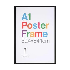 Image of A1 - iFrame Perspex Black Poster Frame