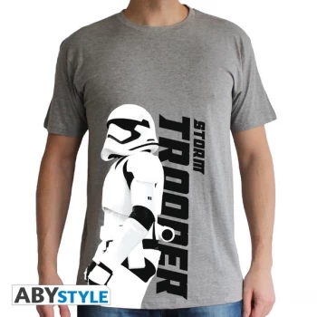 Image of Star Wars - Trooper Episode 7 Mens Medium T-Shirt - Grey