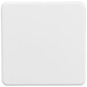 Image of KnightsBridge Screwless 1G Blanking Plate - Matt White