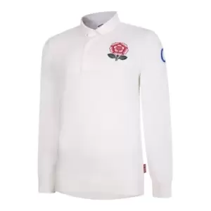 Image of Umbro England 150th Anniversary Classic Long Sleeve Shirt - White