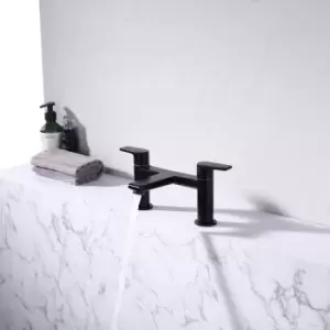 Image of Anstey Bath Filler, 1/4 Turn, Dual Lever Ceramic Disc, High/ Low Water Pressure, 240(H) x 220(W), Black, 628515 - Vurtu