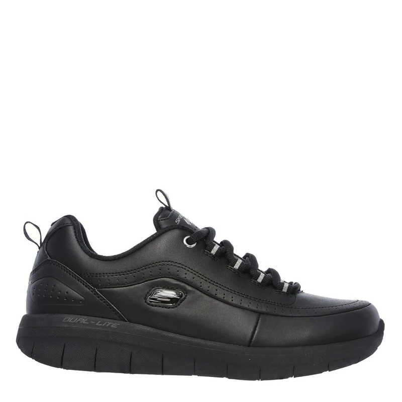 Image of Skechers Elite Status Ladies Trainers - Black 3