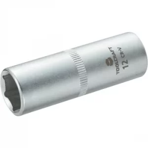 Image of Toolcraft 1/4" Drive Long Reach Socket 12mm