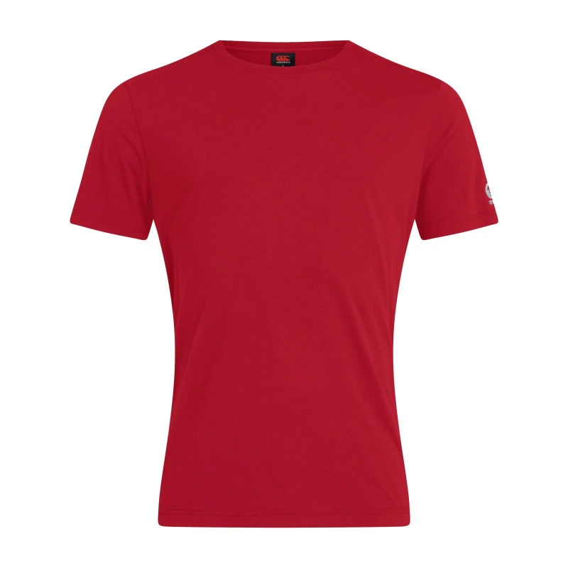 Image of Canterbury Club Plain T-Shirt Juniors - Red Red 5 - 6 Years