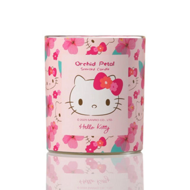 Image of Hello Kitty Repeat Printed Candle With Orchid Petal Scent