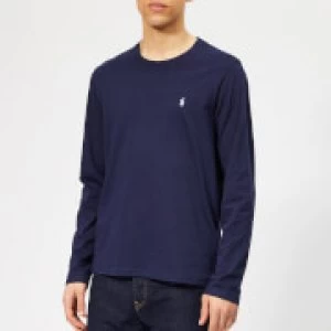 Image of Polo Ralph Lauren Mens Long Sleeve Liquid Jersey T-Shirt - Cruise Navy - M - Blue