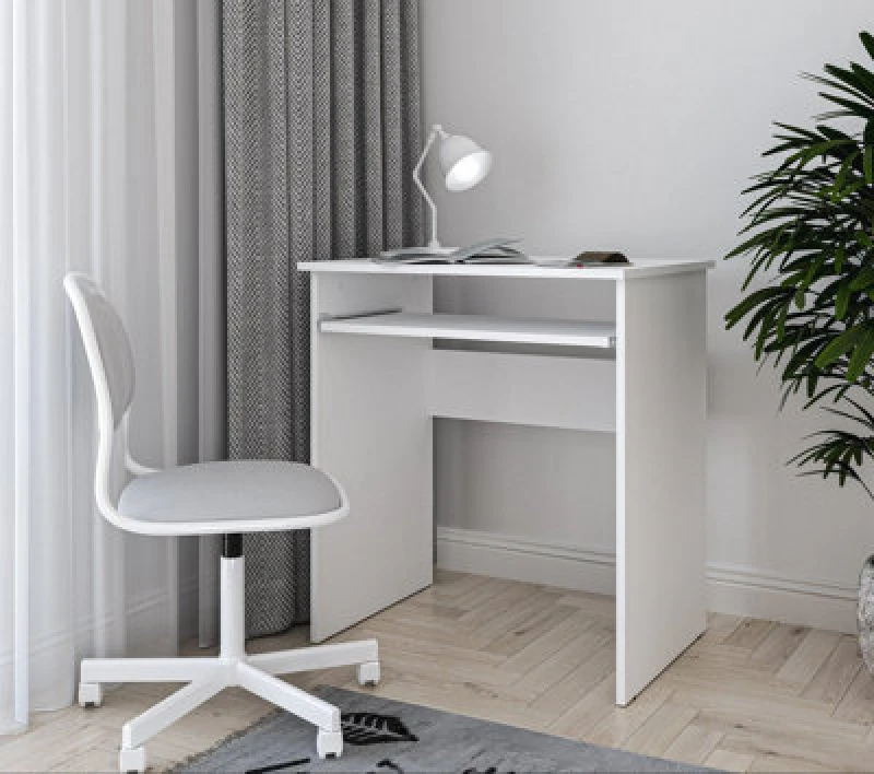 Image of Shefa Line Computer Desk Luna White (1 Box)