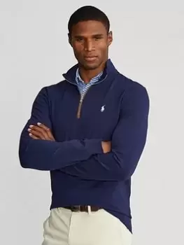 Image of Polo Ralph Lauren Golf Ralph Lauren Golf Ribbed 1/2 Zip, Navy, Size S, Men
