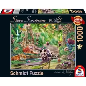 Image of Schmidt Steve Sundram: Asian Wildlife 1000 Piece Jigsaw Puzzle