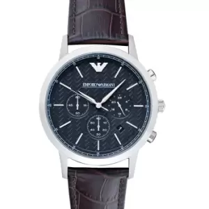 Image of Renato Brown Leather Mens Watch 43mm