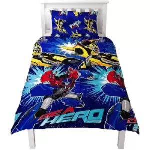 Image of Transformers Childrens/Kids Hero Single Rotary Duvet Cover Set (One Size) (Blue) - Blue