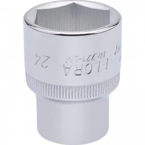 Image of Elora 1/2" Drive Hexagon Socket Metric 1/2" 24mm