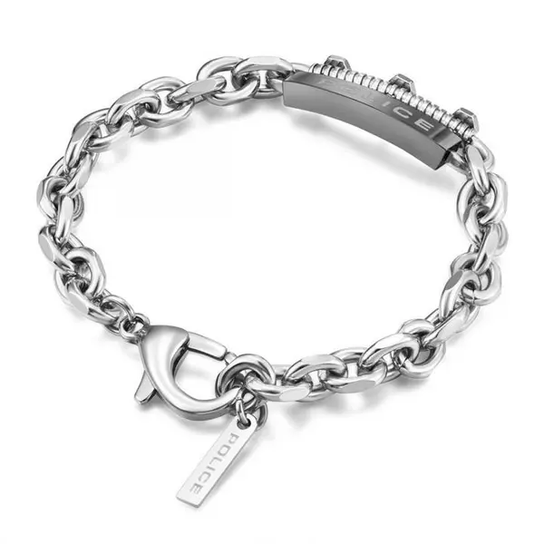 Image of Police Gents Police Jewellery 23cm Bracelet POL.22112SM1 - Silver One Size