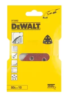 Image of DEWALT 80 Grit Sanding Sheet Set (L)93mm (W)93mm, Pack