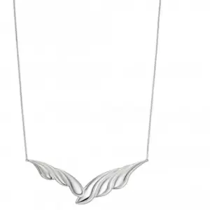 Image of Sterling Silver Overlapping Curve Necklace N4363