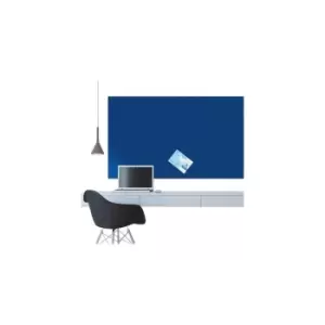 Image of Metroplan Frameless felt noticeboard - 600 x 900mm (HxW) - Blue