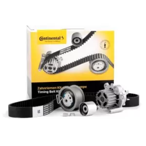 Image of CONTITECH Water Pump + Timing Belt Kit CT1028WP4 VW,AUDI,FORD,Golf IV Schragheck (1J1),Golf V Schragheck (1K1),TOURAN (1T1, 1T2),Passat Variant (3C5)