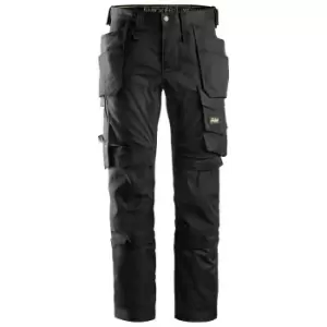 Image of Snickers Mens All Round Work Holster Pocket Stretch Trousers (35R) (Black)