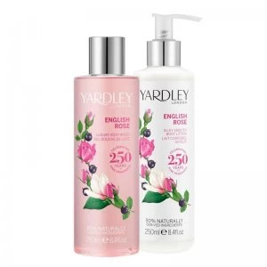 Image of Yardley English Rose Body Wash and Body Lotion Set