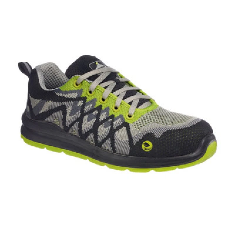 Image of Portwest Compositelite Eco Safety Trainers FC08BKY41 Colour: Black / Yellow