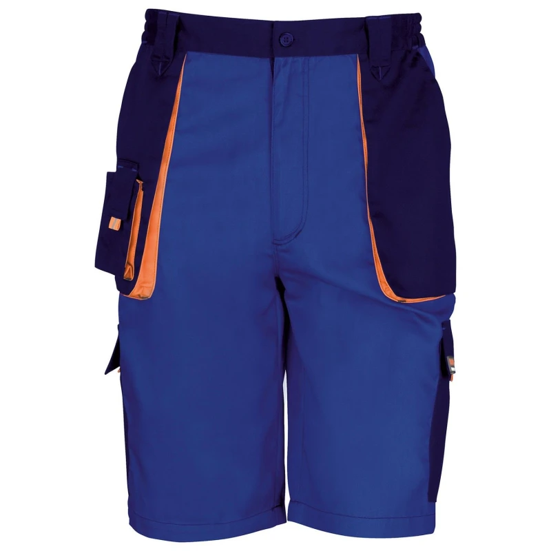 Image of Result Result Men Work-Guard Lite Shorts in Mid Blue Size: X-Small Mid Blue XS Male 5063470797349