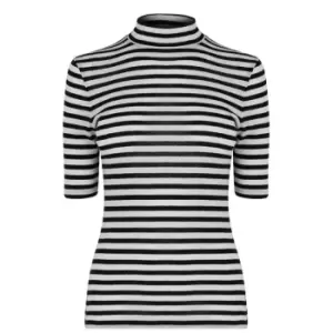 Image of Boss Erya Mock Stripe Top - Multi