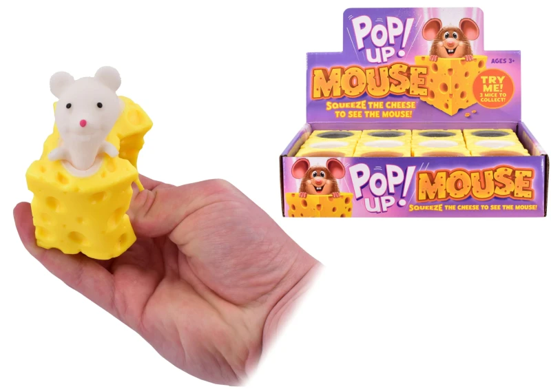 Image of Kandy Toys Pop Up Mouse In The Cheese (Colours Vary) Multi unisex