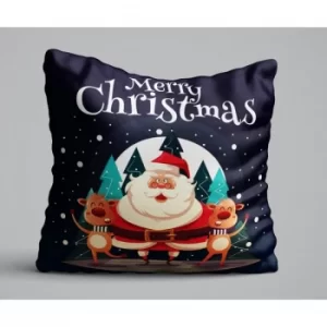 Image of KRLNTXMAS-15 Multicolor Cushion