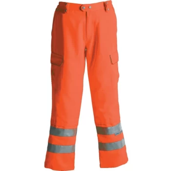 Image of PR336 Hi-vis Combat Trousers Orange W38'L31 - Pulsar