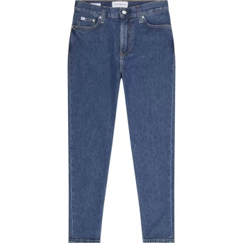 Image of Calvin Klein Jeans High Rise Mom Jeans - DENIM MEDIUM