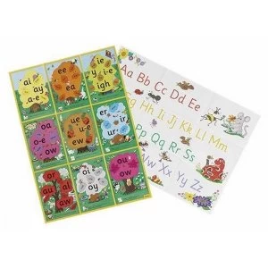 Image of Jolly Phonics Alternative Spelling & Alphabet Posters 2001 Poster