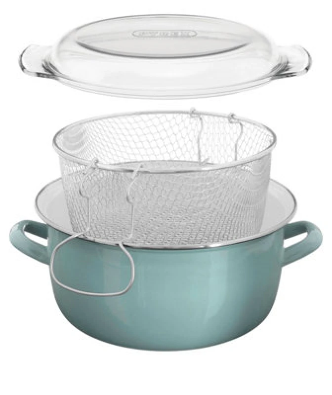 Image of Premier Housewares Interiors By Premier Telo Green Deep Fryer