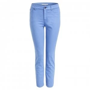 Image of Oui Stretch Denim Trousers - Infinity 5284
