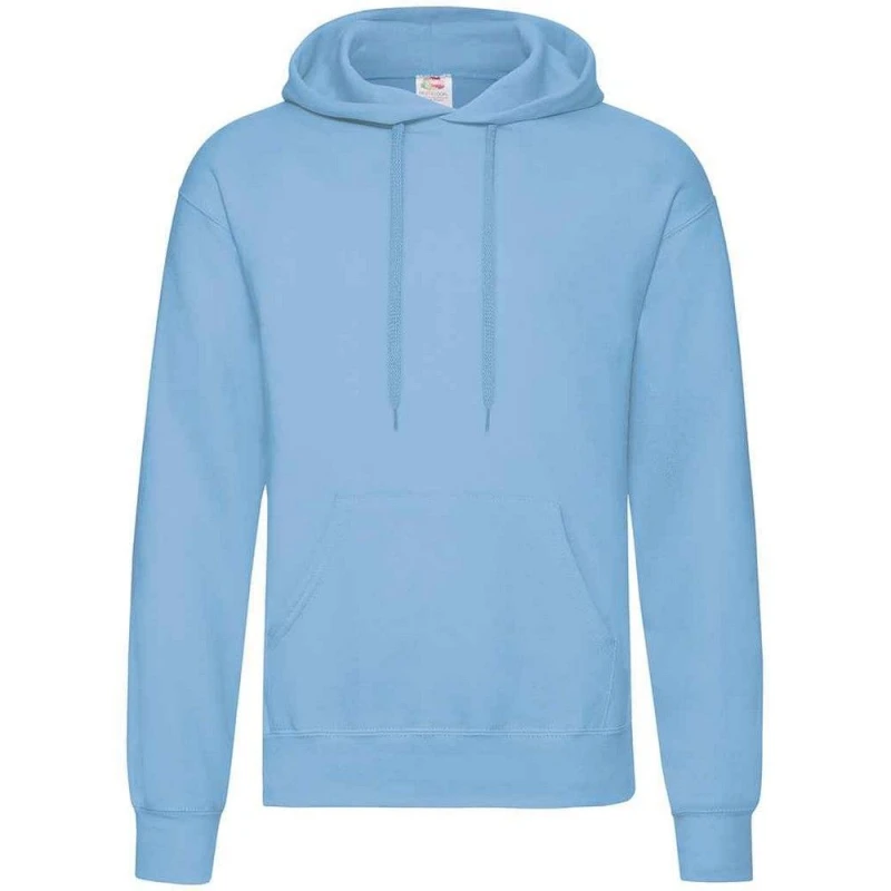Image of Fruit Of The Loom Classic mens Hoodies in Blue